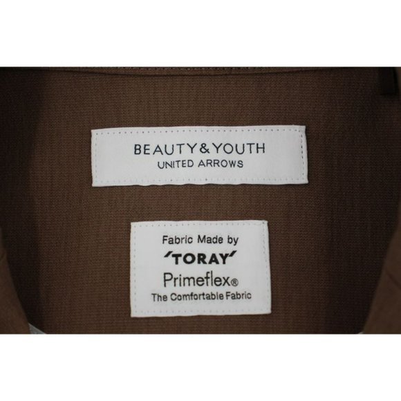 Beauty Youth United Arrows Mens XL US 40 TORAY Primeflex Sport Coat Brown jacket - Picture 8 of 11